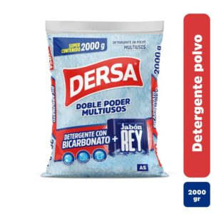 Detergente Dersa Polvo Bicarbonato + Jabon Rey x2000g
