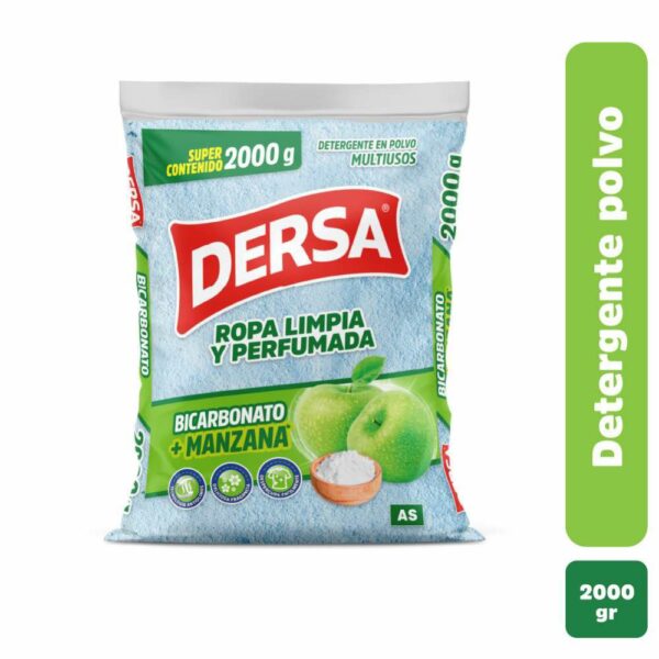 Detergente Dersa Polvo Multiusos Bicarbonato Manzana x2000 g
