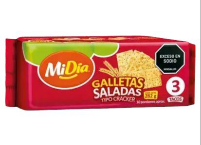 Galletas MiDia Saladas 3 Tacos x282g