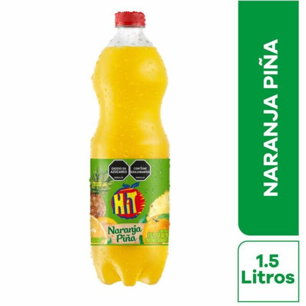 Refresco Hit Naranja Piña x 1.5L