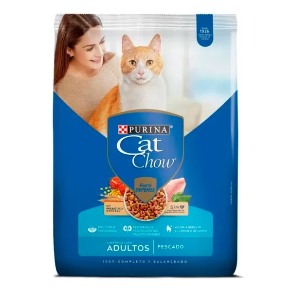 Alimento Cat Chow Adultos Sabor Pescado x 500gr