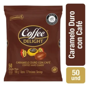 Coffe DeLight Caramelo Duro Con Cafe 50und X190g
