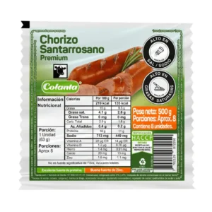 Chorizo Santarrosano Premium 8Unds x500g
