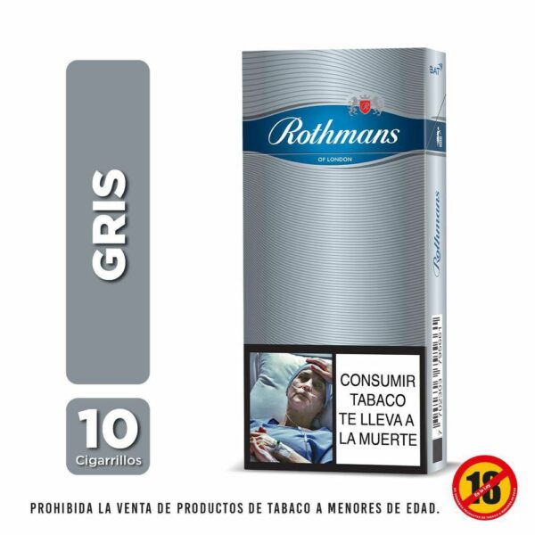 Cigarrillo Rothmans Gris x10und