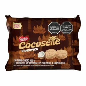 Galletas Nestle Cocosette Sandwich 12 Paq x438g