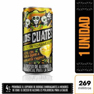 Coctel Los Cuates Con Tequila Mango x473ml