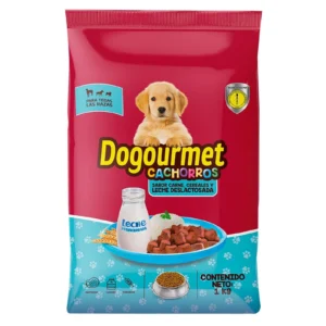 Alimento Para Perro Dogourmet Cachorros Sabor Carne, Cereales y Leche Deslactosada x1kg