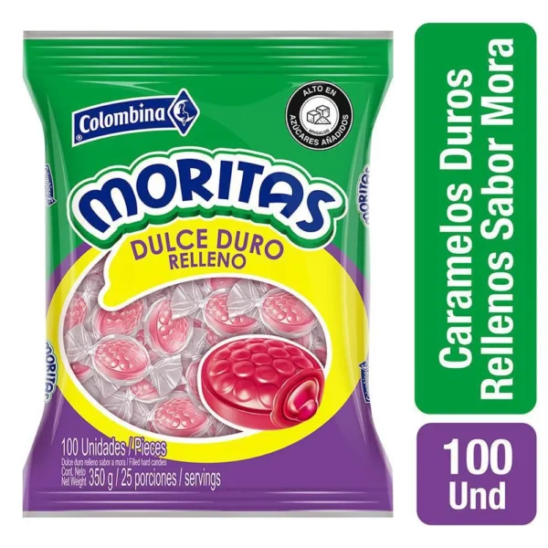 MORITAS COLOMBINA X100UND DE 350g