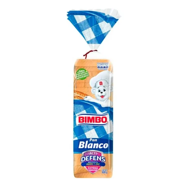 Pan Tajado Blanco ActiDefens Bimbo Familiar F X600g