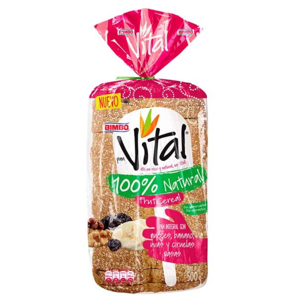 Pan Tajado Bimbo Vital FrutiCereal X500g