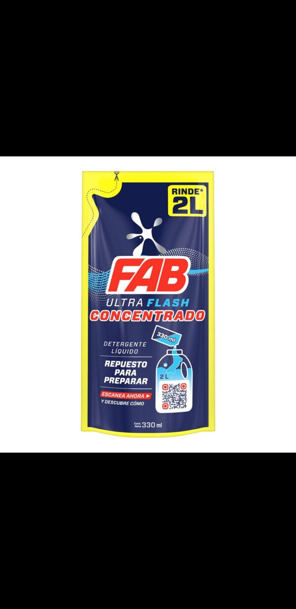 Detergente Líquido FAB Ultra Concentrado X 250 ml