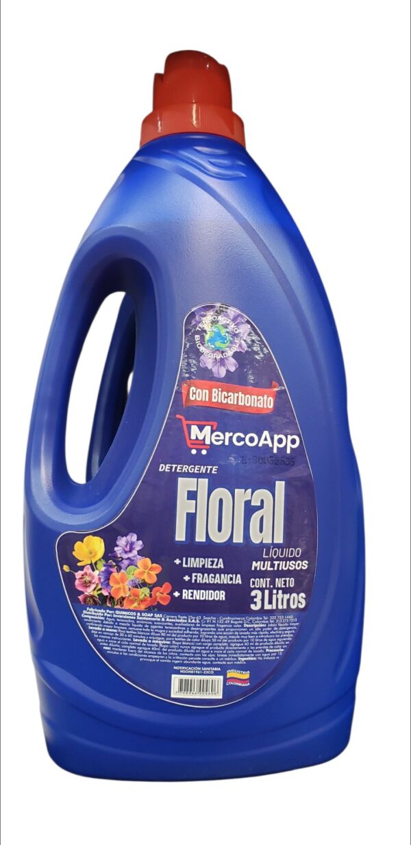 Detergente Mercoapp Aroma Floral Tarro x3L