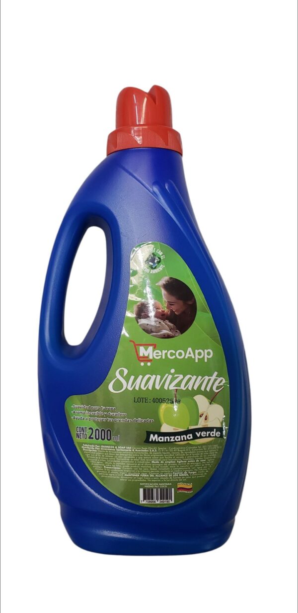 Suavizante Mercoapp Manzana Verde x2L