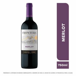Vino Frontera Merlot Chileno Botella x750ml