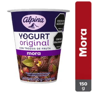 Yogurt Alpina Original Con Trozos De Mora x200g