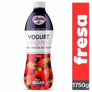 Yogurt Alpina Original Con Trozos De Fresa x1750g