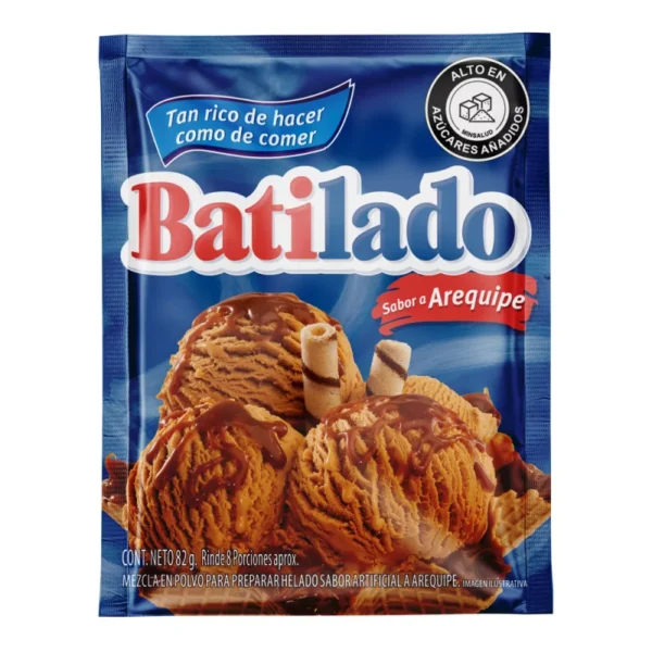Mezcla Para Helado Batilado Sabor Arequipe x82g