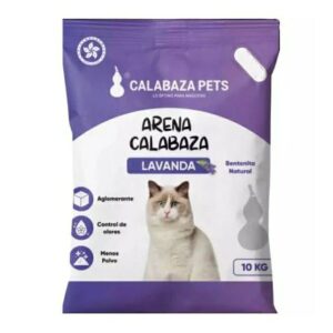 Arena Para Gatos Calabaza Lavanda x4.5kg