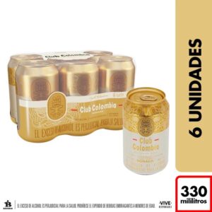 Cerveza Club Colombia Dorada Lata 330ml x 6 Unds