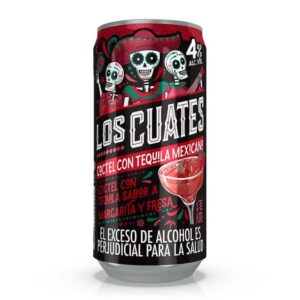 Coctel Los Cuates Con Tequila Fresa x473ml