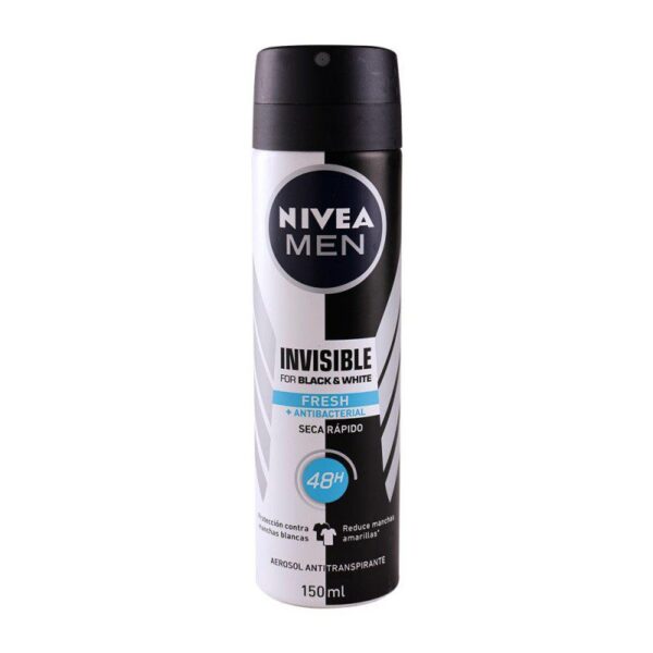 Desodorante Nivea Men Black & White Invisible Original Aerosol AntiTranspirante X150ml