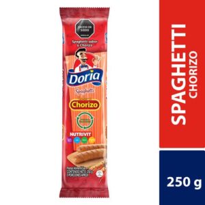 Pasta Doria Spaghetti Sabor Chorizo x 250g