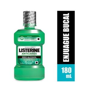 Enjuague Bucal Listerine AntiCaries Zero Alcohol Menta x180ml