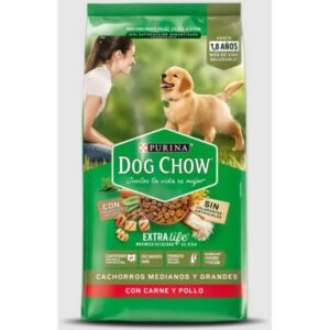 Dog Chow Cachorros Medianos y Grandes Con Carne y Pollo x1kg