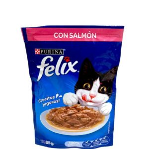 Comida Humeda Para Gato FELIX Pouch Adulto Salmon x85gr