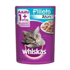 Comida Humeda Para Gato WHISKAS Pouch +1 Año Atun x85gr