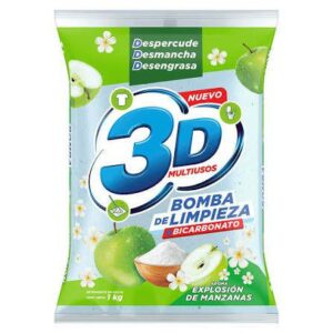 Detergente En Polvo 3D Manzana x 1Kg