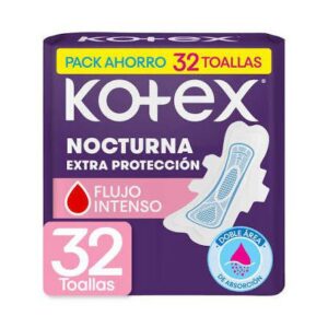 Toallas Protectoras Kotex Nocturna Promo Pack x30Und