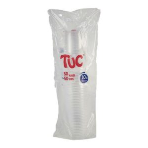 Vasos Tuc Transparente 10 Oz x 50 Und