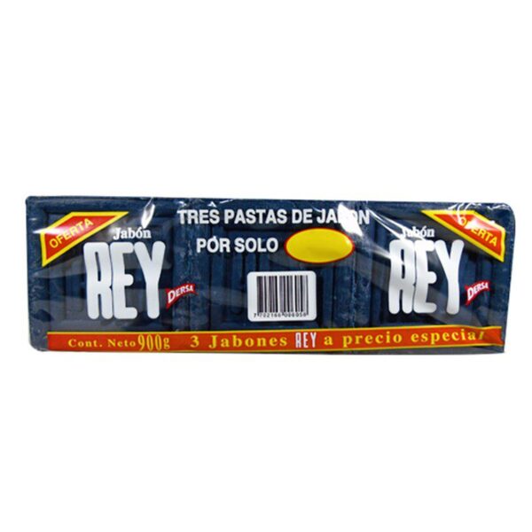 Jabón Rey En Barra TriPack x900g