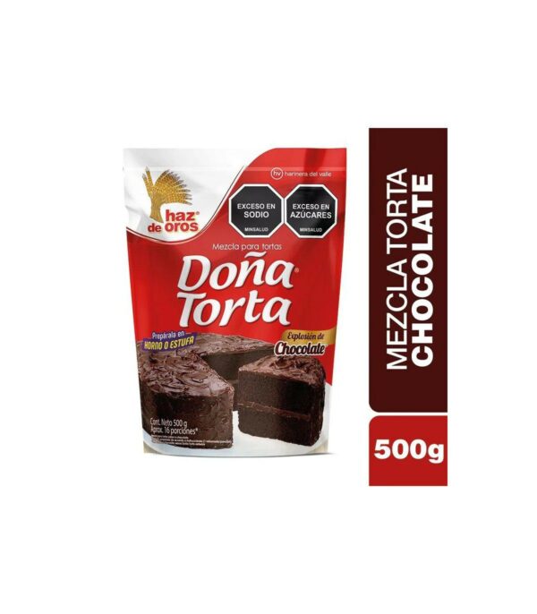 Mezcla Para Torta Doña Torta Sabor Chocolate x500gr