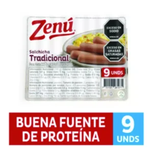 Salchicha Zenú Tradicional 9Unds x225g