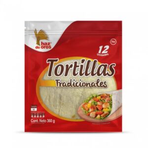 Tortillas Tradicionales 12und x360g Haz de Oros
