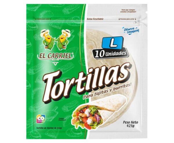 Tortillas El Carriel L 10Und x425g