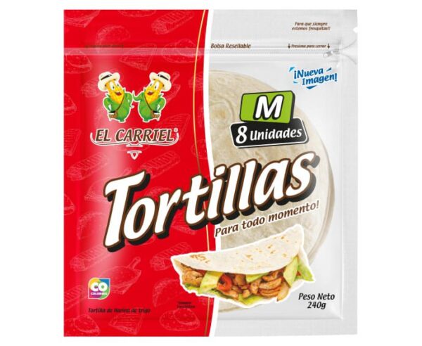 Tortillas El Carriel M 8Und x240g