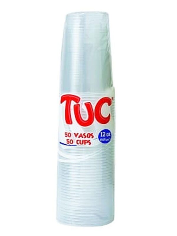 Vasos Tuc Blanco 12 Oz x 50 Und