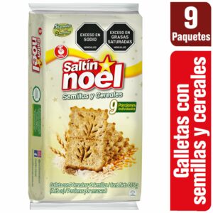 Galletas Saltin Noel Semillas y Cereales 9 Paq x216g